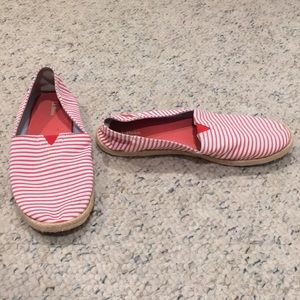 Striped L.L. Bean slides
